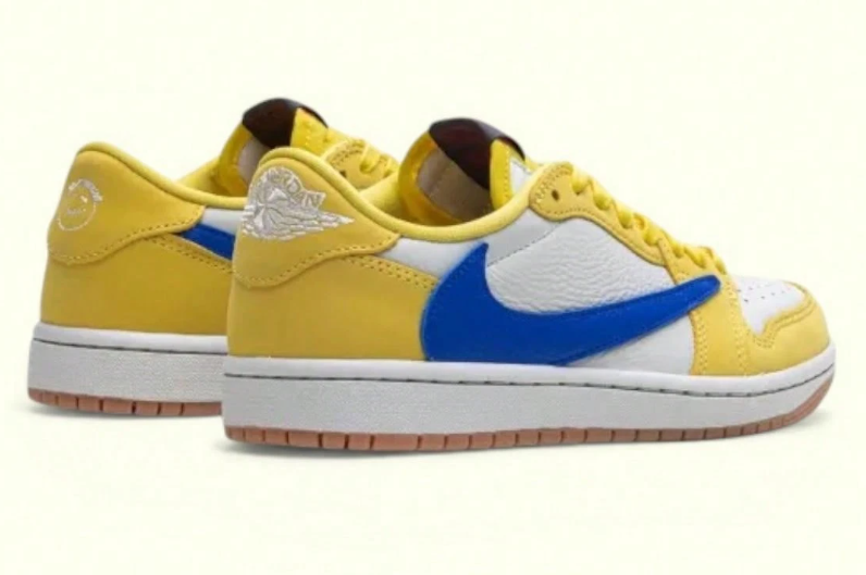 Nike Travis Scott X Air Jordan 1 Low "Canary" - Authentic Elkins High Tribute